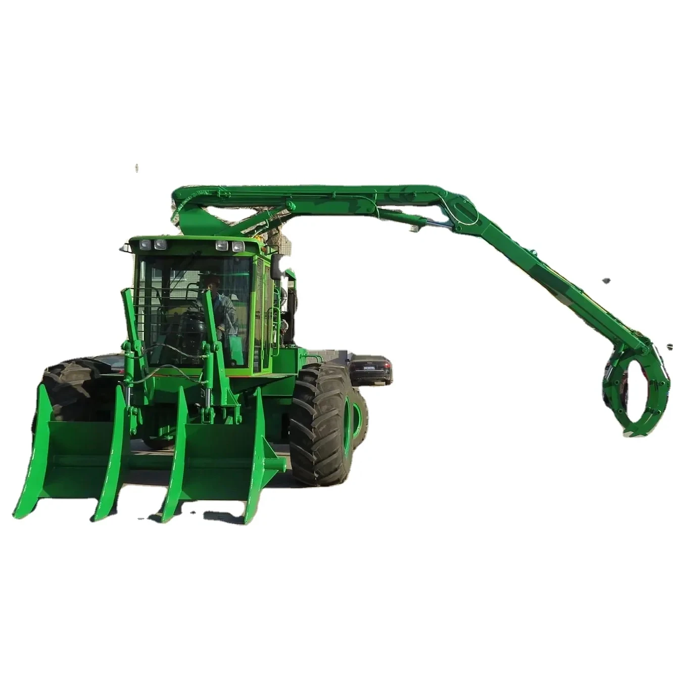 Hongyuan left and right 180 swing grab loader 180 degree sugarcane grab loader