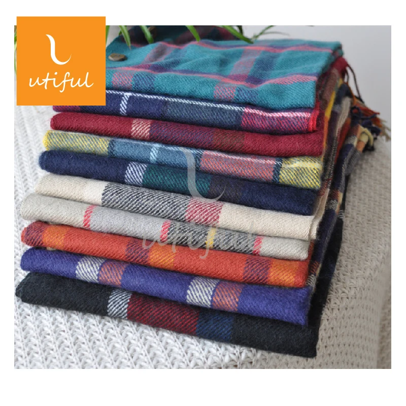 
Very Popular Acrylic Check Throw With Tassels 