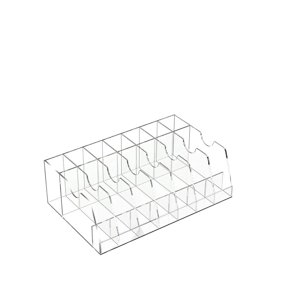 Large Acrylic Belt Organizer for Drawer 14 Compartment Neck Tie Box Storage Closet Tie Storage Holder