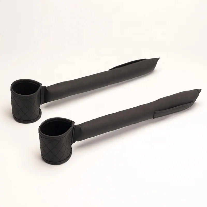 
PU Leather Seat Gap Filler Between Consoles Box and Car Seats with Cup Holder 