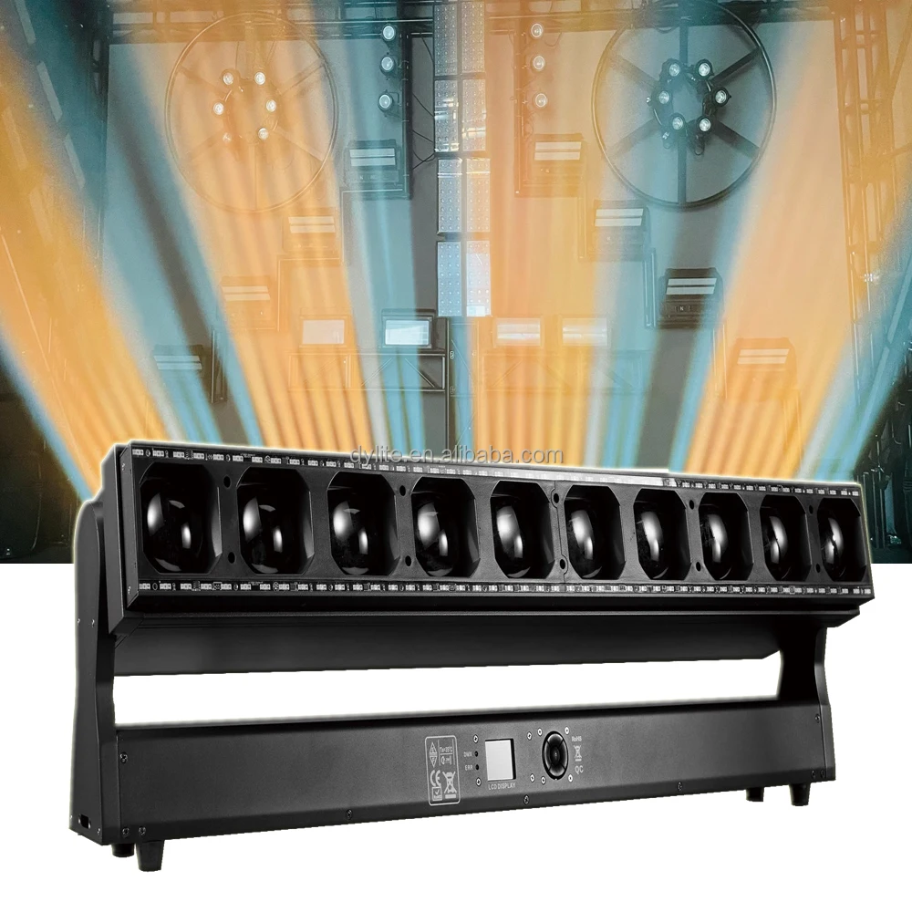 10x60W RGBW 4in1 LED stage Wash DMX Rattlesnake Strip Lights Beam Wash Pixel Light For club and Party