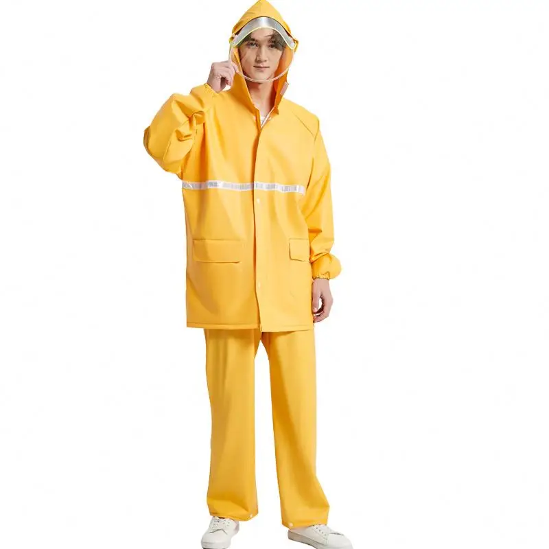 wholesale adults rain coat and pant waterproof raincoat rain suit/ rain coat with pant