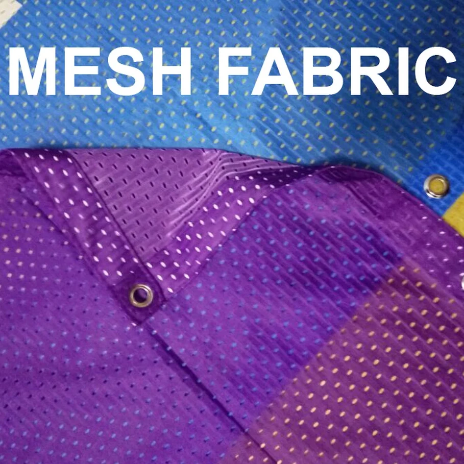 custom outdoor dye sublimation printed pvc free air mesh fabric cloth banner