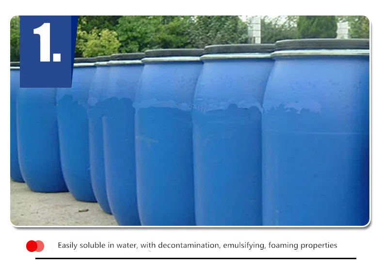 Daily Chemical Surfactant Fatty Alcohol Polyoxyethylene Ether Sodium Sulfate For Washing Products