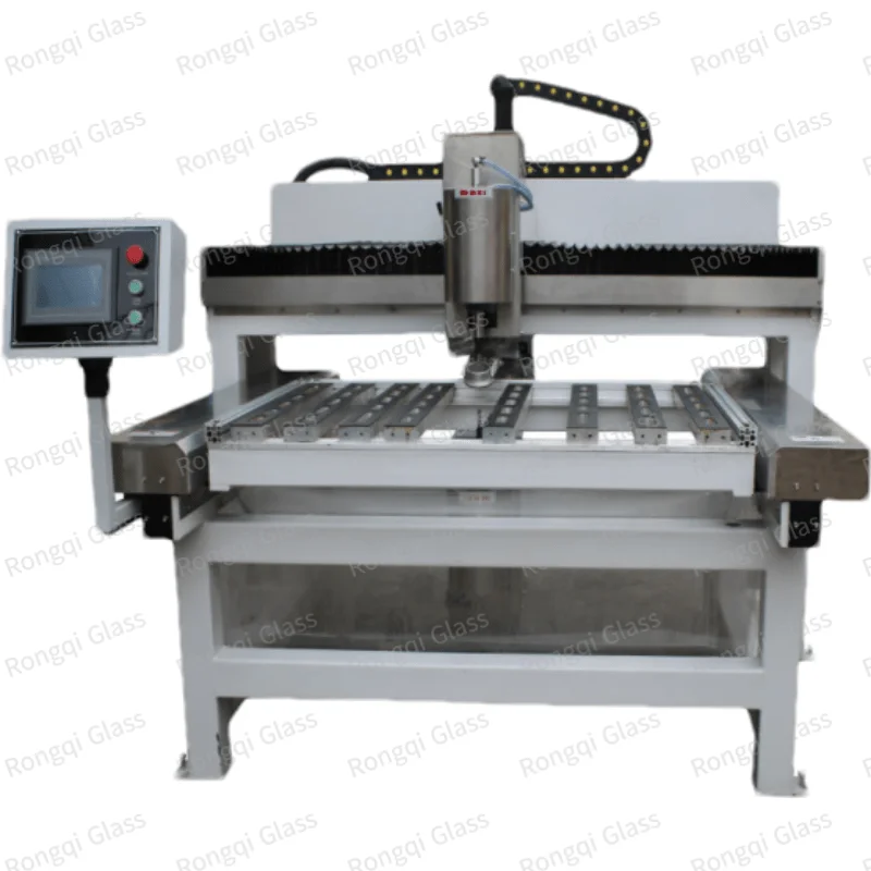 Computer Drawing Automatic Positioning CNC Automatic Double Station Glass Drilling Machine