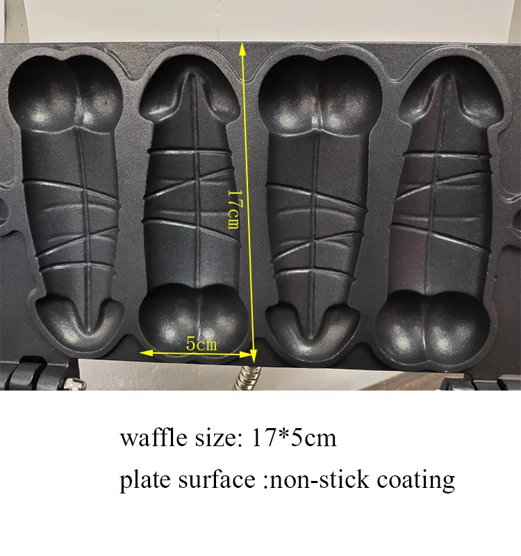 Commercial wholesale none-stick electric custom vagina and penis waffle maker