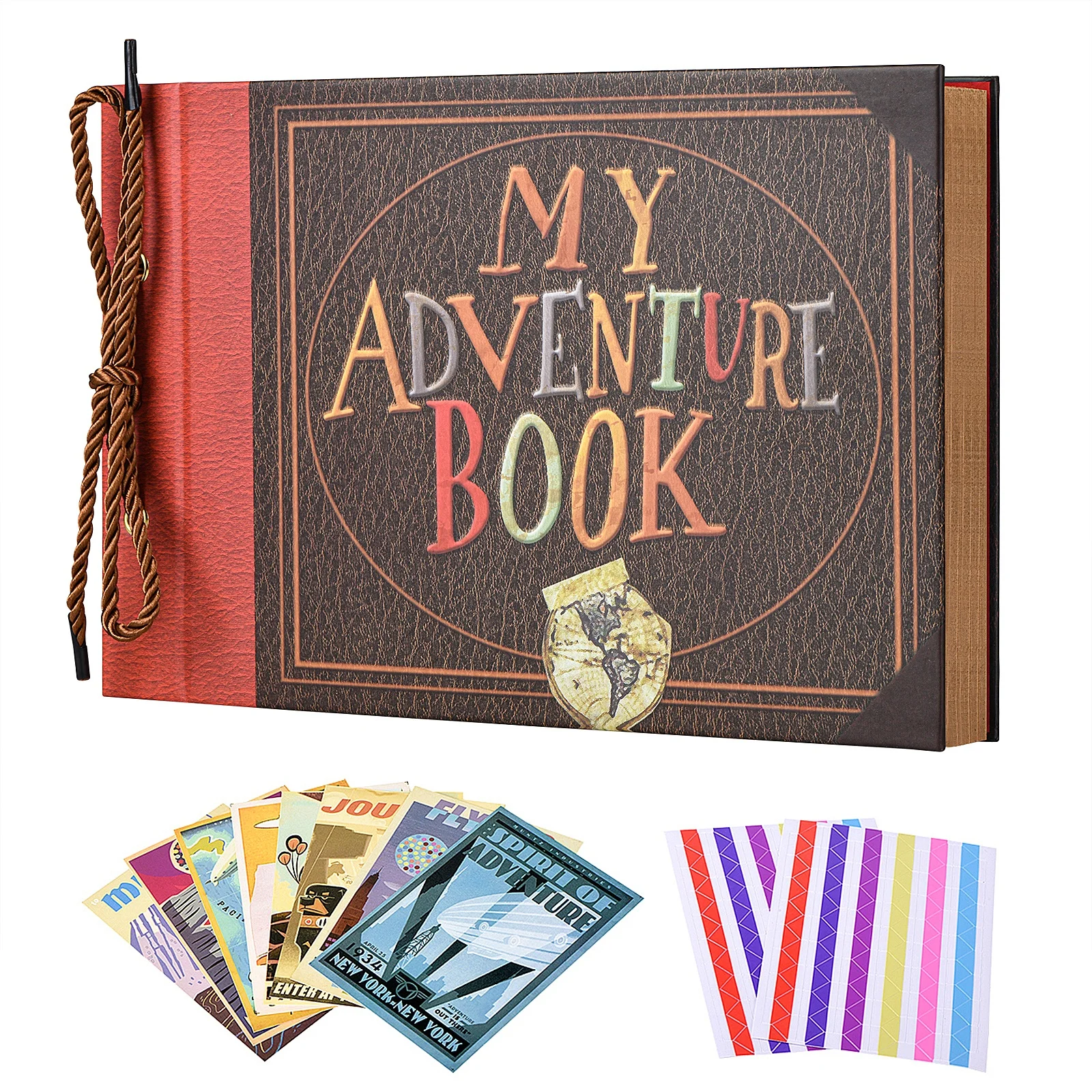 11.6 x 7.5 inches 80 Pages Up Scrapbook Kids Adventure Photo Album My Adventure Book Scrapbook DIY