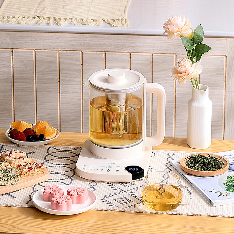 Ceool Boil Dry Protection and Auto Shut-off Water Flower Tea Coffee Pot Glass Health Preserving Pot Cup Smart Electric Kettle