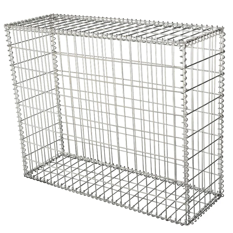 Heavy Galvanized Welded Gabion Basket Channel Lining Wire Mesh Box With Square Hole for Flood Control Ornamental Retaining Wall