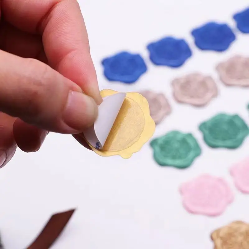Gift Invite Wax Seal Label Packages Party Wedding Invitations Self Adhesive Sealing Wax Sticker
