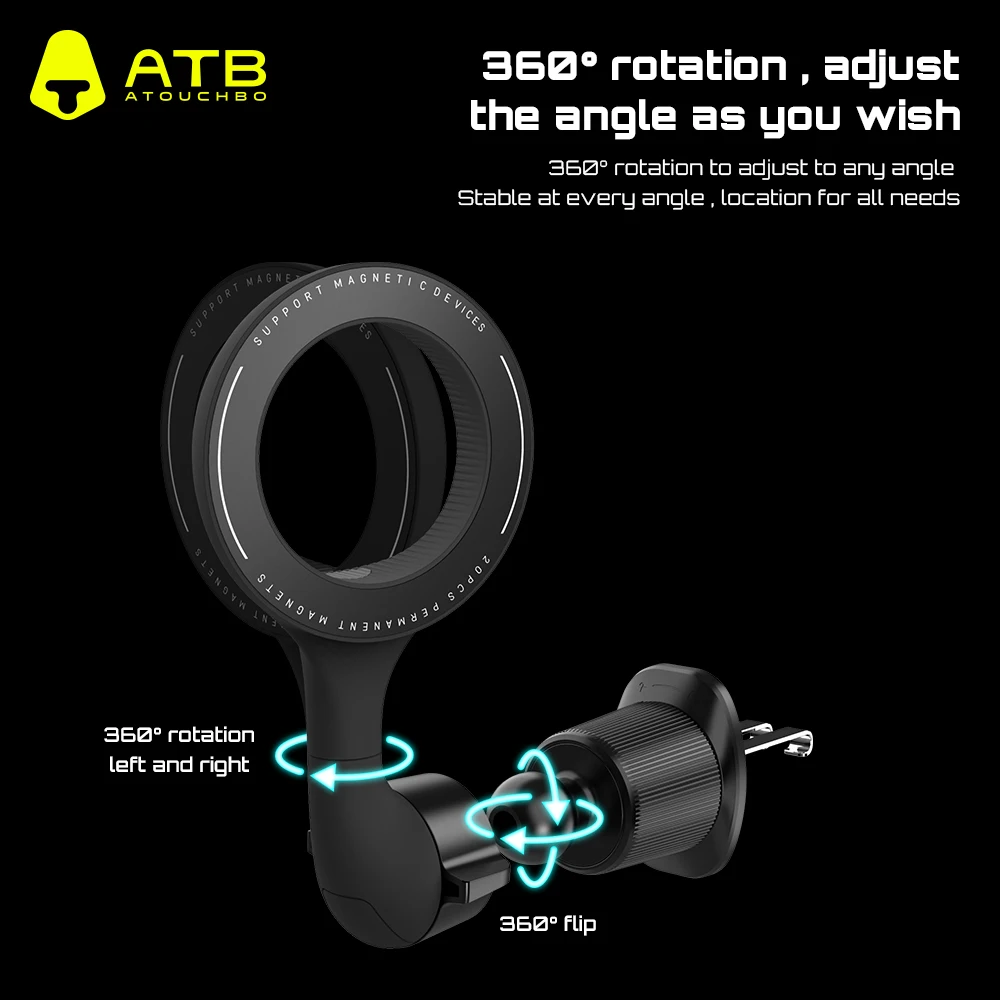 Magnetic Car Phone Holder Strong Magnet 360 Rotation Magnetic Car Mount Cell Phone Holder for Tesla