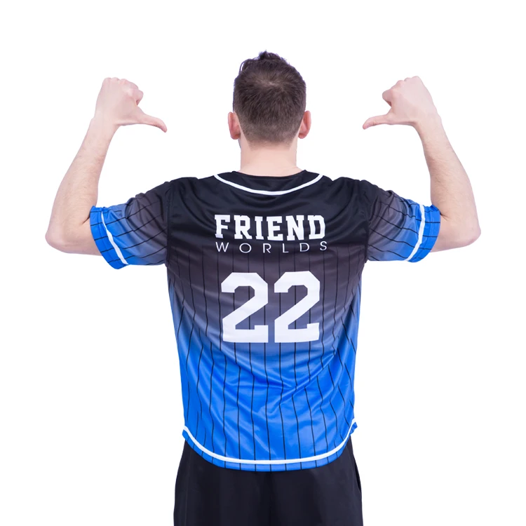 Buker Wholesale Custom Sublimated Team Name Logo Number Printing Sports Men Baseball Jerseys