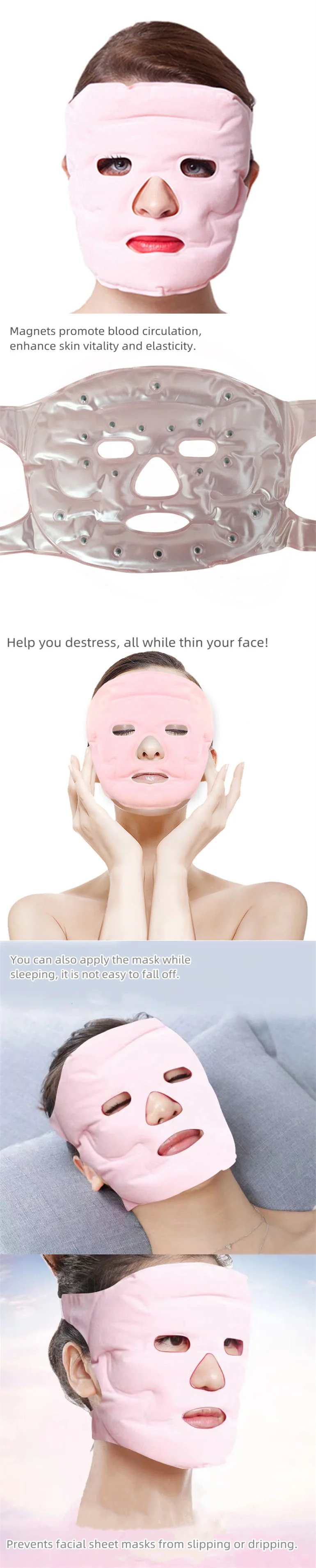 Gel Magnet Face Care Mask Moisturizing Skin Care Tools For Spa Hot Cold Therapy Tourmaline Face Mask Beauty Products