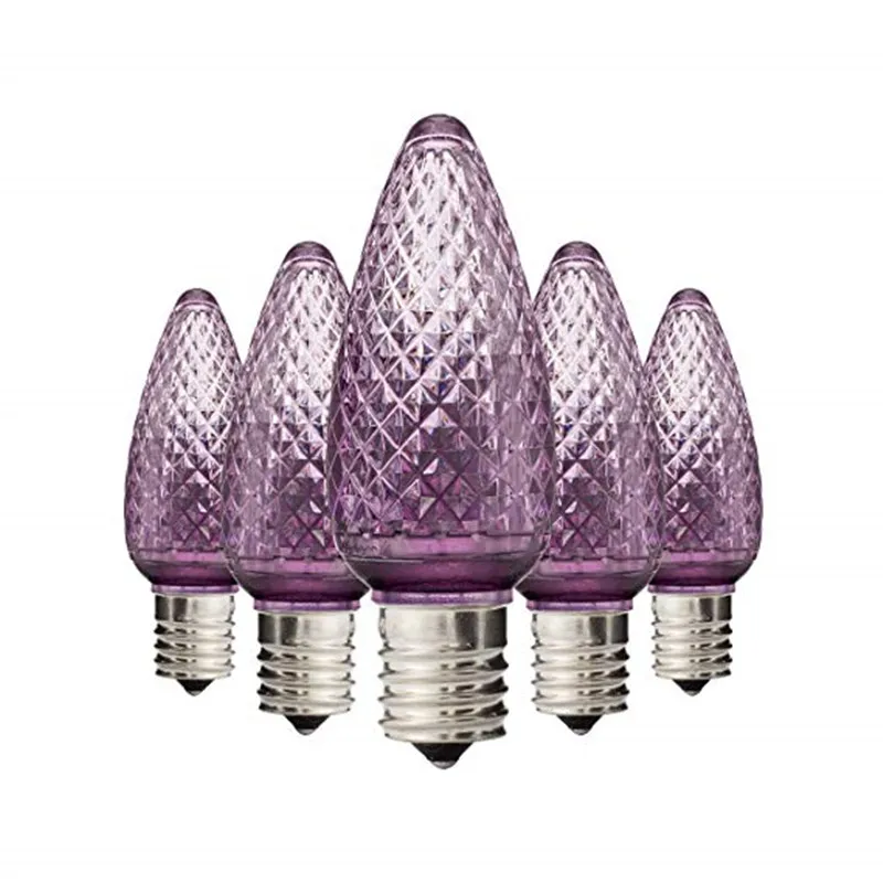 Светодиодные лампочки с бриллиантами сменные рождественские свечи C9 теплый белый Smd в форме клубники E12 Base E17 100 -20 - 60