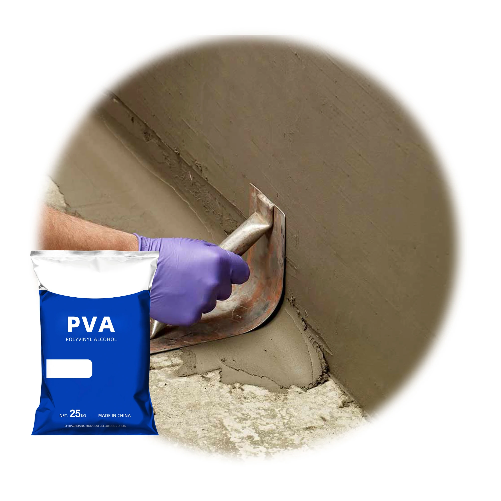 Factory Price  Thickening  Hydroxpropyl Methyl  PVA  Powder For Repair Mortar&Reinforce Mortar
