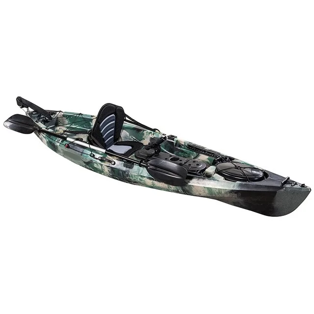 New Design 10ft Sit On Top Rotomolded Fishing Kayak With Rudder System Clear All-purpose Kayak