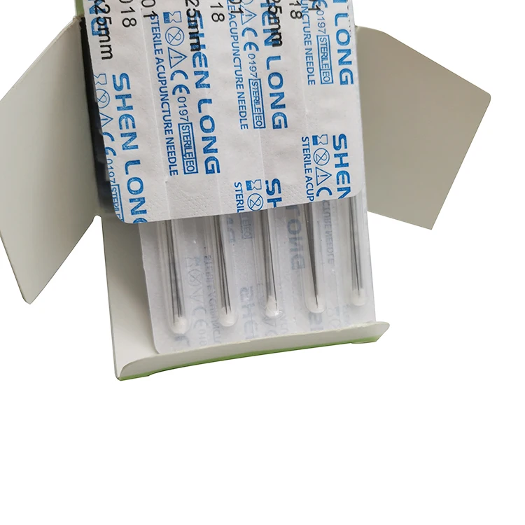 Shenlong Brand sterile disposable acupuncture needles With Individual Tube For Single Use Sterile Acupuncture