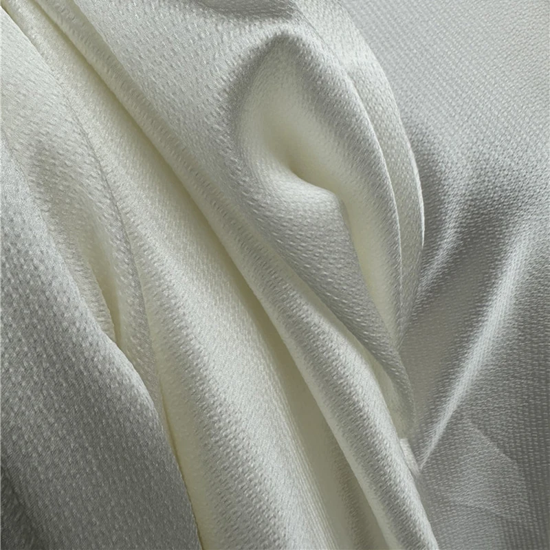 silk satin pearls stretch fabrics 95s 5s 17mm 142cm undyed stretch silk pearl satin fabric for dyeing or printing