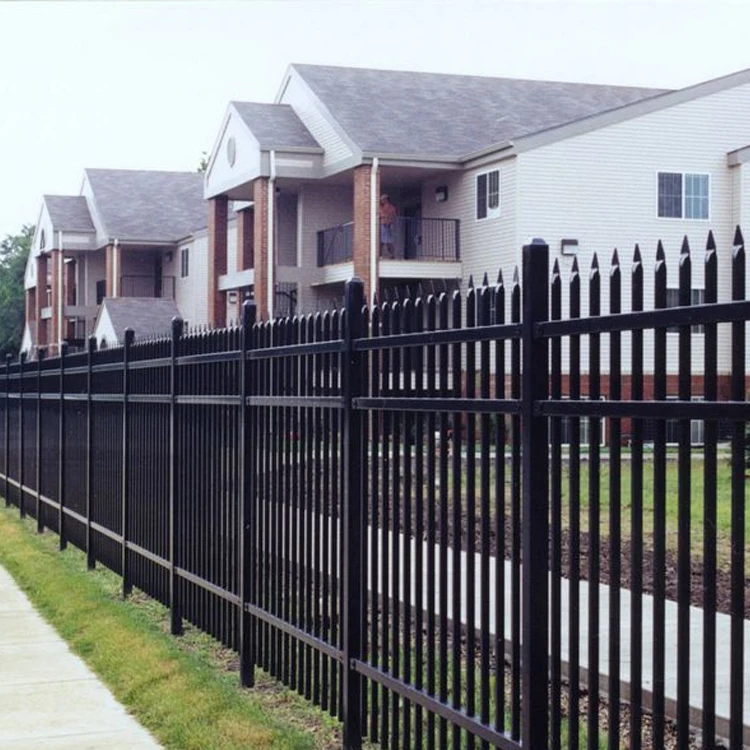 Wholesale Laser Cut Aluminum Patio Metal Fence and Gate Panels Galvanized Picket Steel Fence