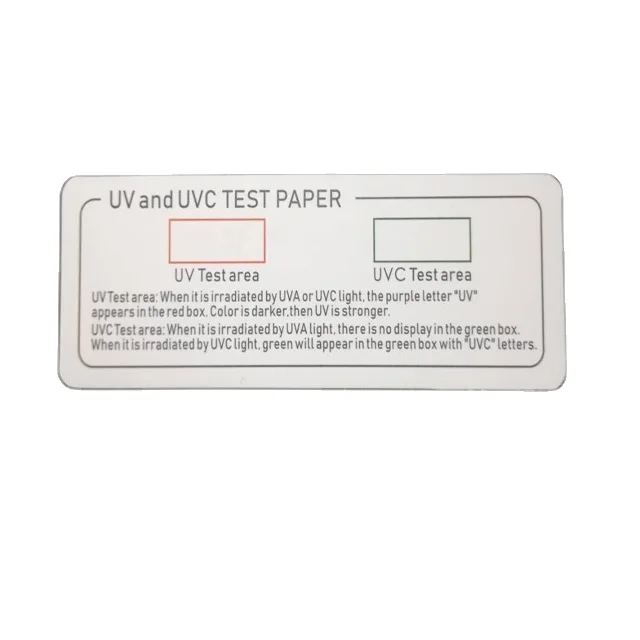 
Portable Platic Uv Test Card Uvb Sensor Card 