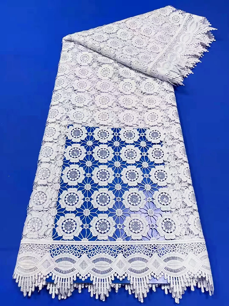 lace fabric factory 2021 bridal african guipure lace fabric embroidery dry lace fabric