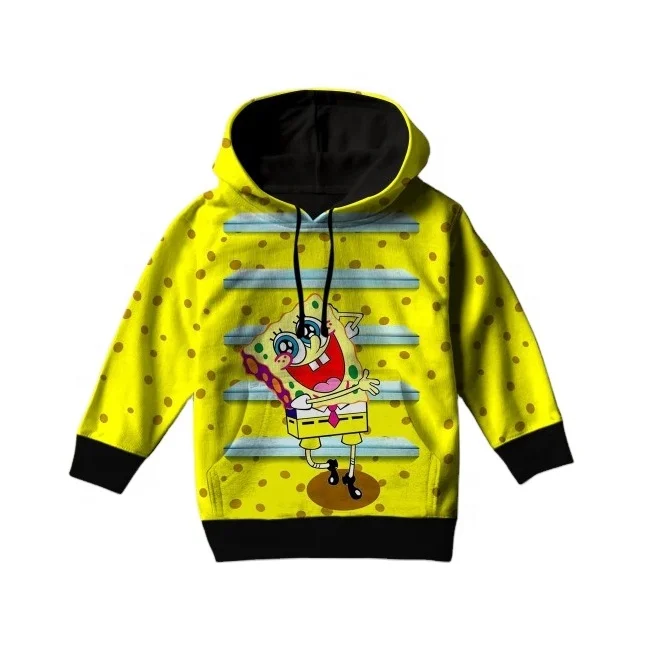 
 Оптовая продажа сублимированных толстовок с принтом губки боба  