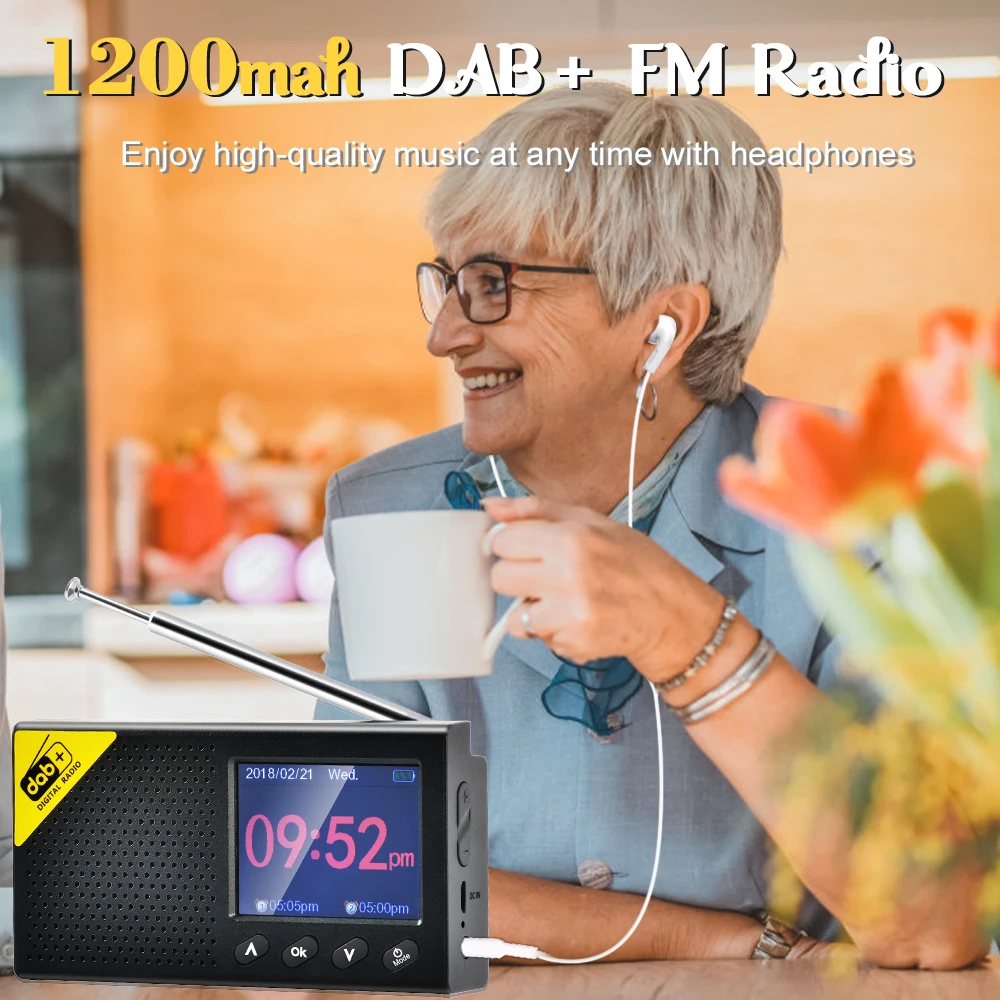 Портативный DAB /DAB + автоматический цифровой fm-радиоприемник