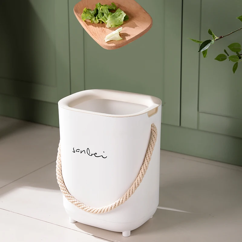 Hot Sale Simple Top Open Plastic PP Trash Bin Recycling Garbage Can Waste Container Bin