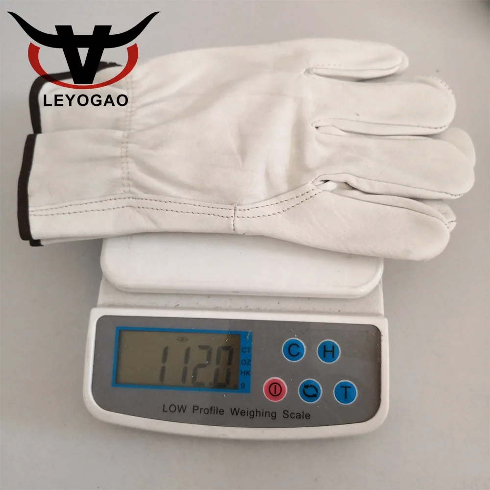 Cheap industrial racing working safety leather hand work gloves