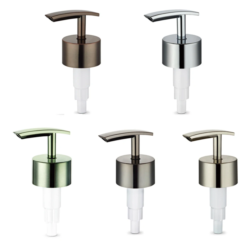 Professional manufacturer made quality unique shape nozzle brushed brown ABS shampoo penis lotion pump