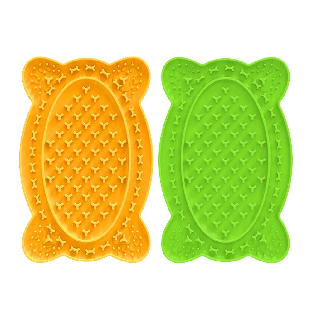 Amazon sales silicone lick mat with suction cup for dog and cat feed