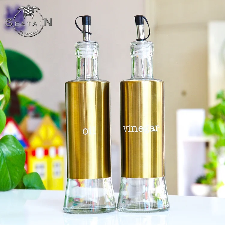 wholesale high quality clear glass bottles for olive oil