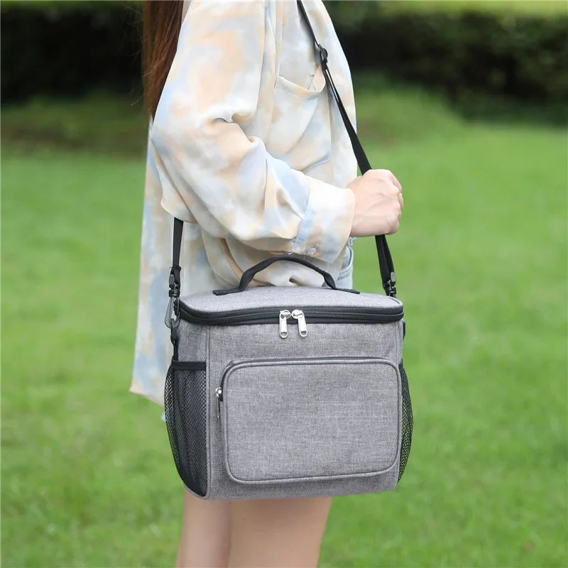 Nurse lunch bag double layer student cheap price in stock ice pack beer pizza cool box
