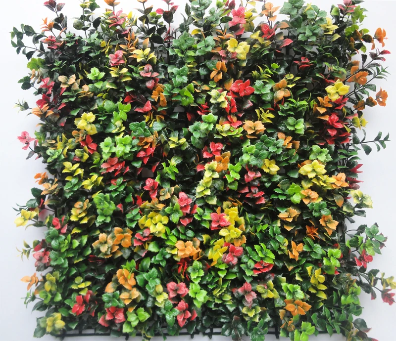 Fashion plastic grass wall boxwood hedge artificial plant panels for home decoration