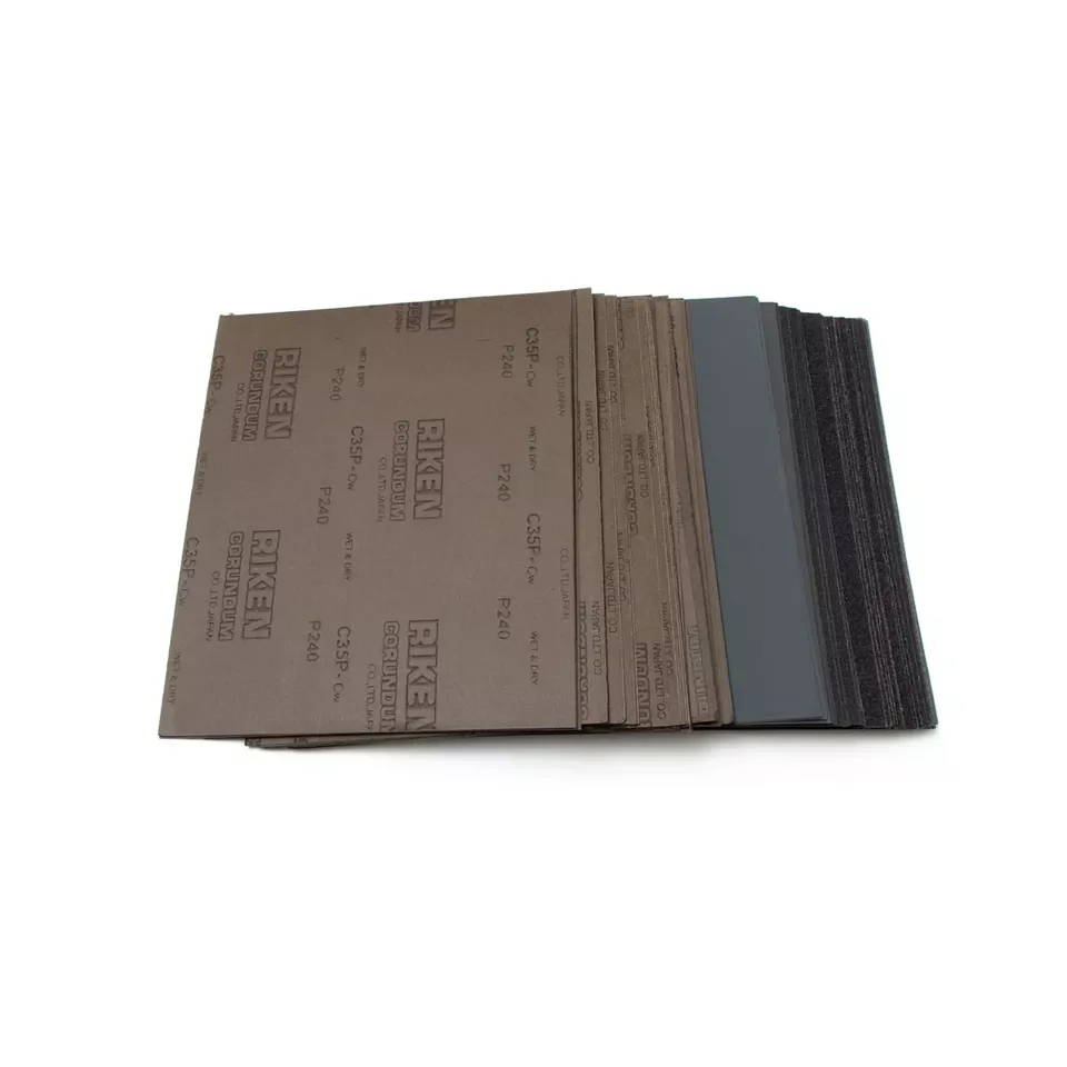 9'*11' Riken Waterproof Sandpaper Sheet Silicon Carbide Abrasive Black Sandpaper