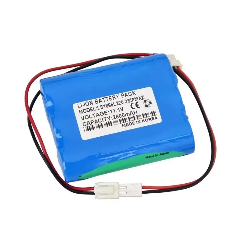 Battery LS1865L220 3SIPMXZ for Bionet  BM3 BM3 plus BM-BAT-4 BM5 11.1v 2600mAh for syringe pump
