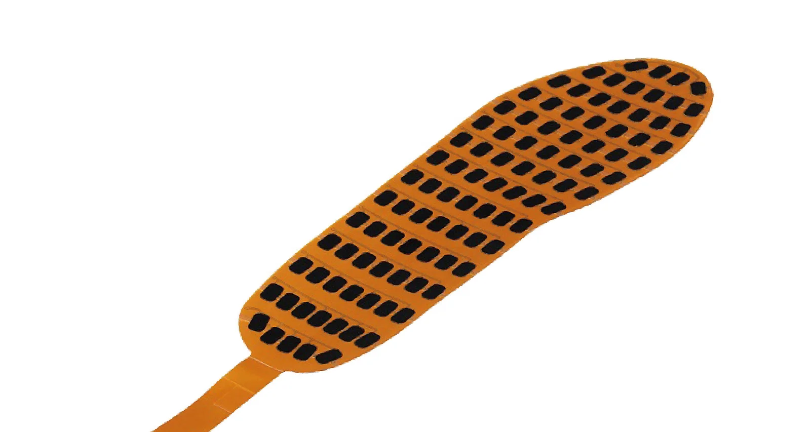 Multi-area foot pressure distribution thermogram smart insole flat film pressure sensor