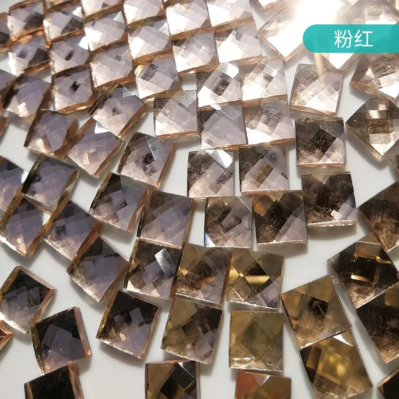 Crystal Mosaic Tiles Squares Stained Glass For Crafts Supplies Diy Picture Frames Handmade Jewelry Coasters Art Decoration