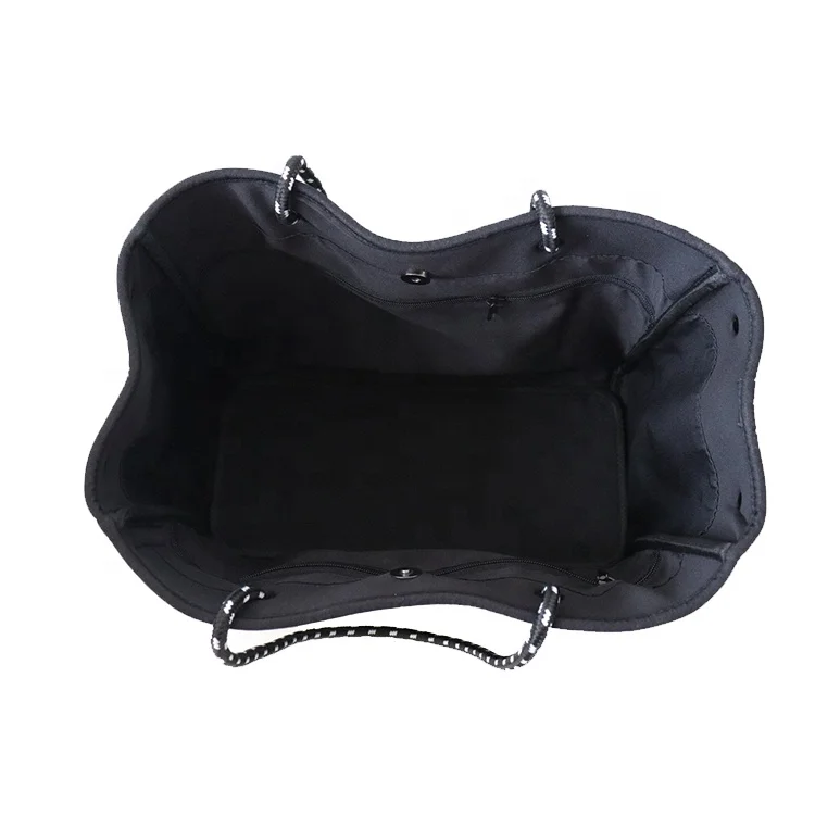 ISO9001 BSCI LVMH factory eco neoprene beach tote bag clear tote bags with custom printed logo custom tote bag  for women