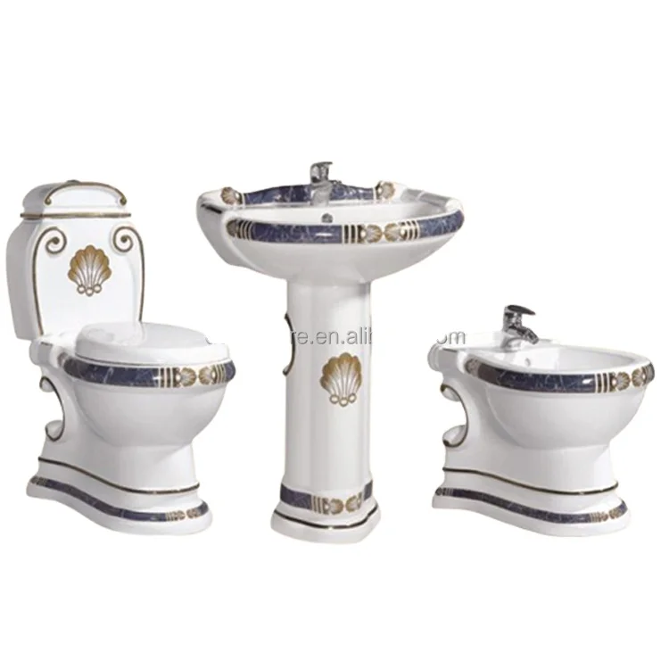 two piece washdown wc toilet, colorful two piece ceramic wc tolet