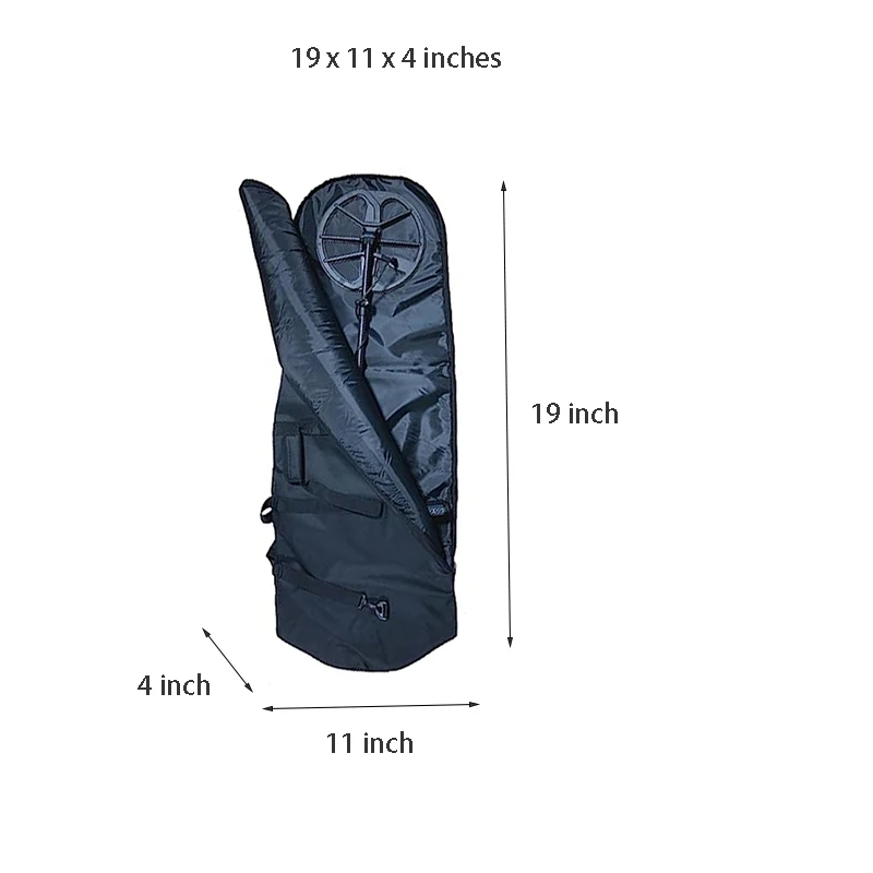 Zipper Metal Detector Carry  Padded Metal Detector bag  valuable equipment travel bags Durable carry bag