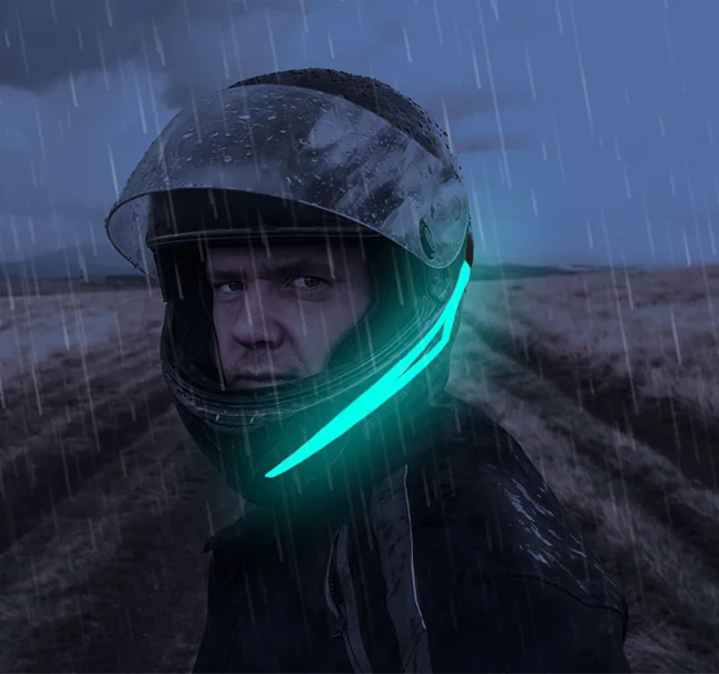 Новое поступление 10 видов цветов крутые формы светодиодный шлем для езды на мотоцикле, светодиодный шлем