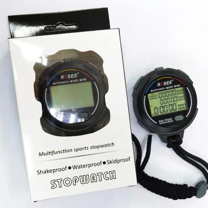 Resee laboratory LCD Display timers sports stop watch digital stopwatch sports electric countdown timer stopwatchs manufacturers