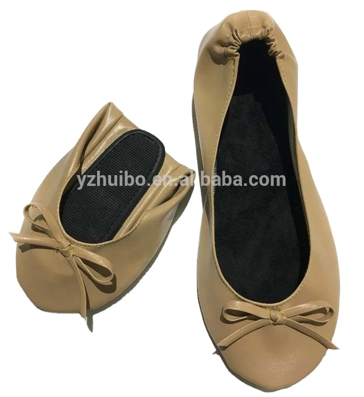 women colorful ballet flat foldable shoes two piece thick of outsole shoes