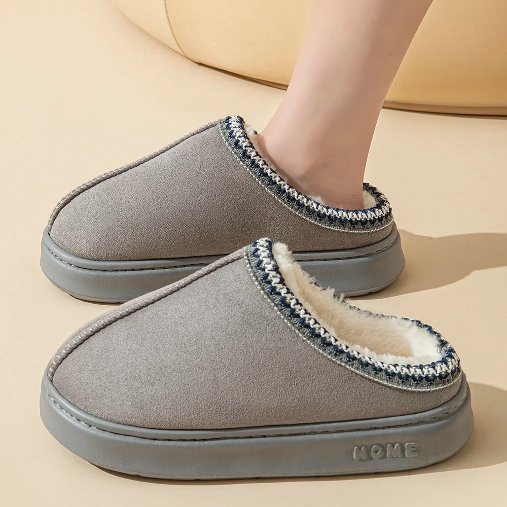 Wholesale New Comfortable Fur Slipper Thick Indoor Outdoor Home Slippers for Women Winter House Shoes