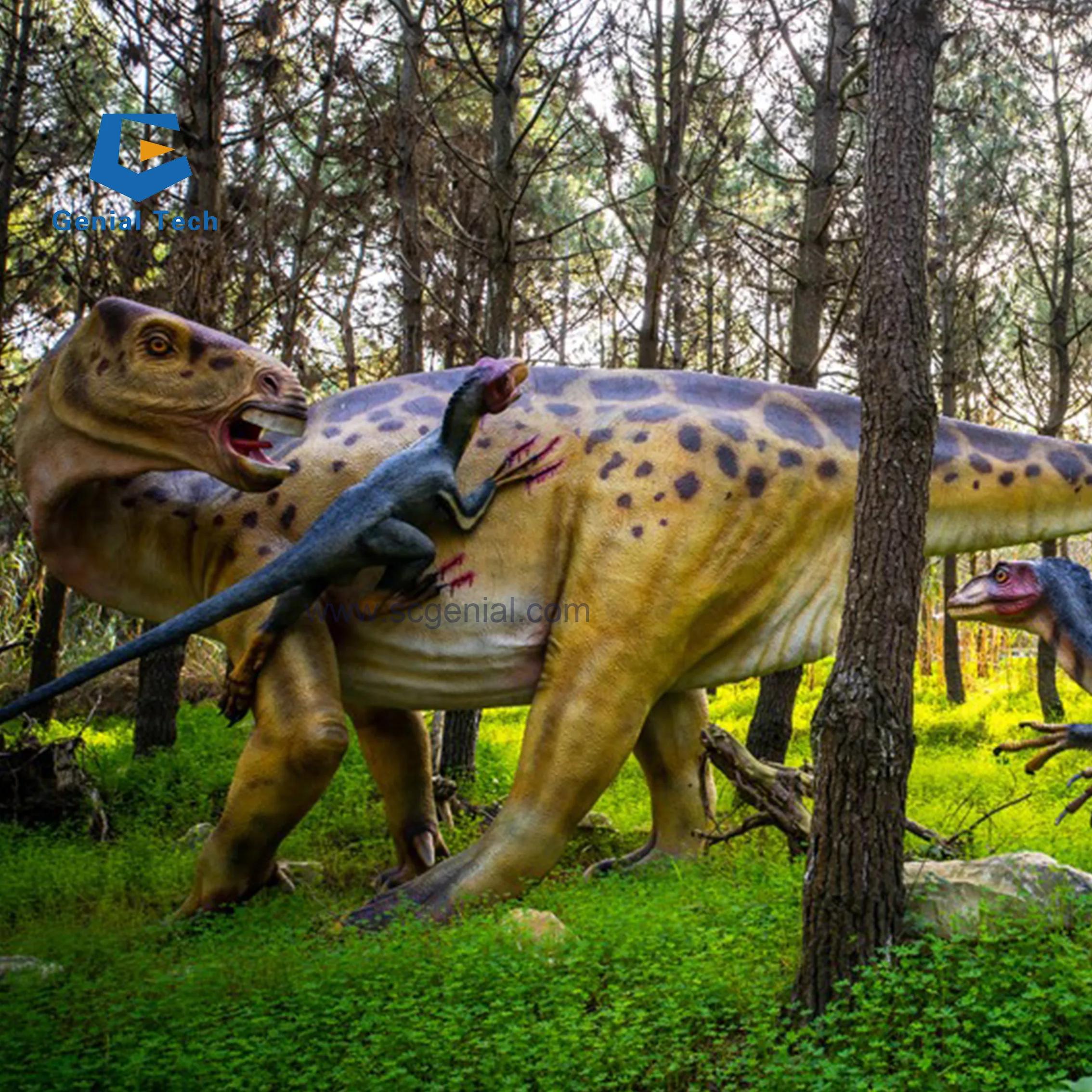 JN-Z24 Large-scale Customized Movable Animatronic Dinosaur Creature for Jurassic Theme Park