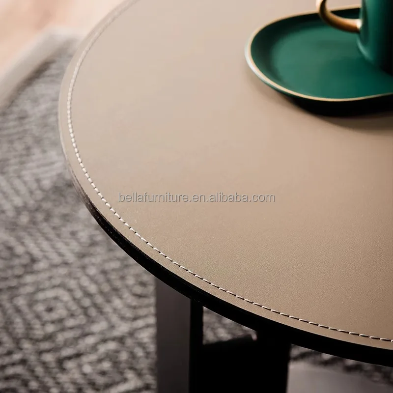 modern Simple style living room furniture Italian simple and fashionable small Metal coffee table and small corner table