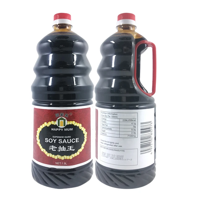 JOLION China Manufacturer Bulk Wholesale Halal Healthy Superior Natural Fermented Non-GMO Bulk dark soy sauce 1l
