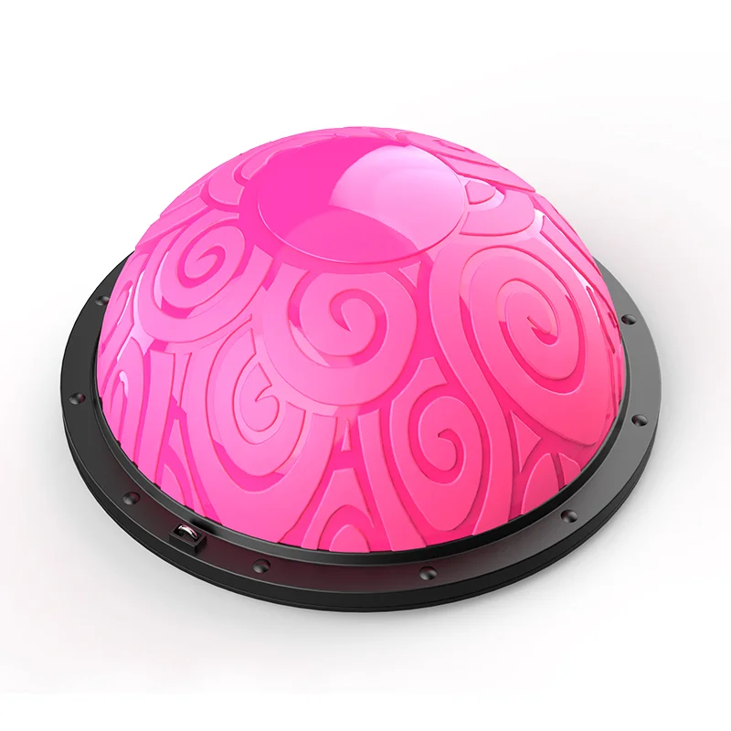 Hot Sale 58cm Pilates Half Balance Ball For Core Muscle Training Home Fitness