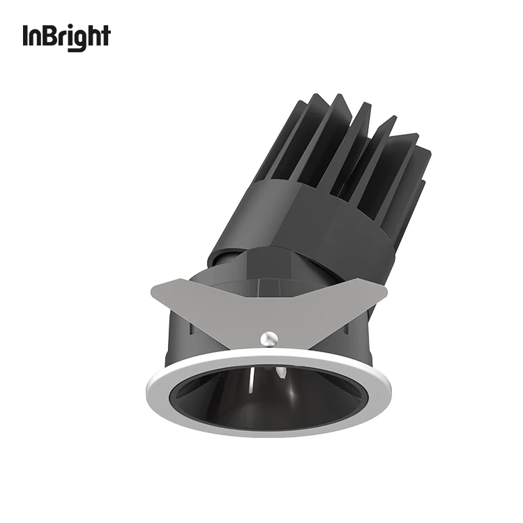 Indoor Ceiling Light Recessed Down Light 8W 18W 25W Anti Glare IP65 Waterproof LED Adjustable Moving Head Downlight